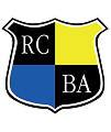 Écusson RCBA - Blason aux Couleurs Noir, Jaune et Bleu Blason sportif RCBA divisé en quatre : noir avec RC, jaune, bleu, noir avec BA.
